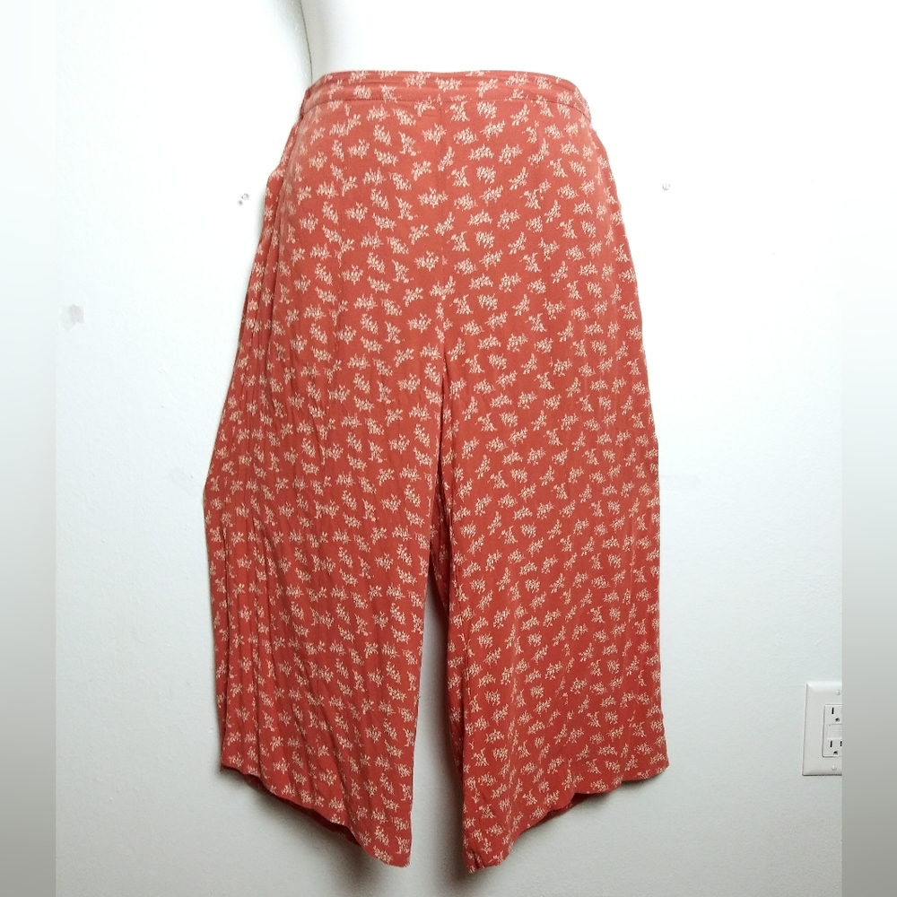 American Eagle Floral Flowy Pant Pocket Women's Size S